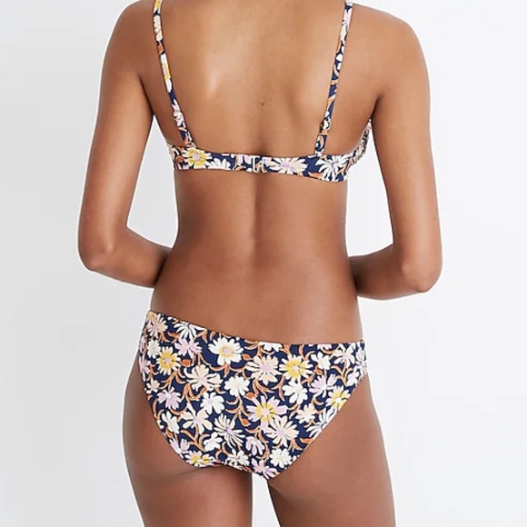 Madewell Second Wave Classic Bikini in Wildflower - Picture 2 of 3